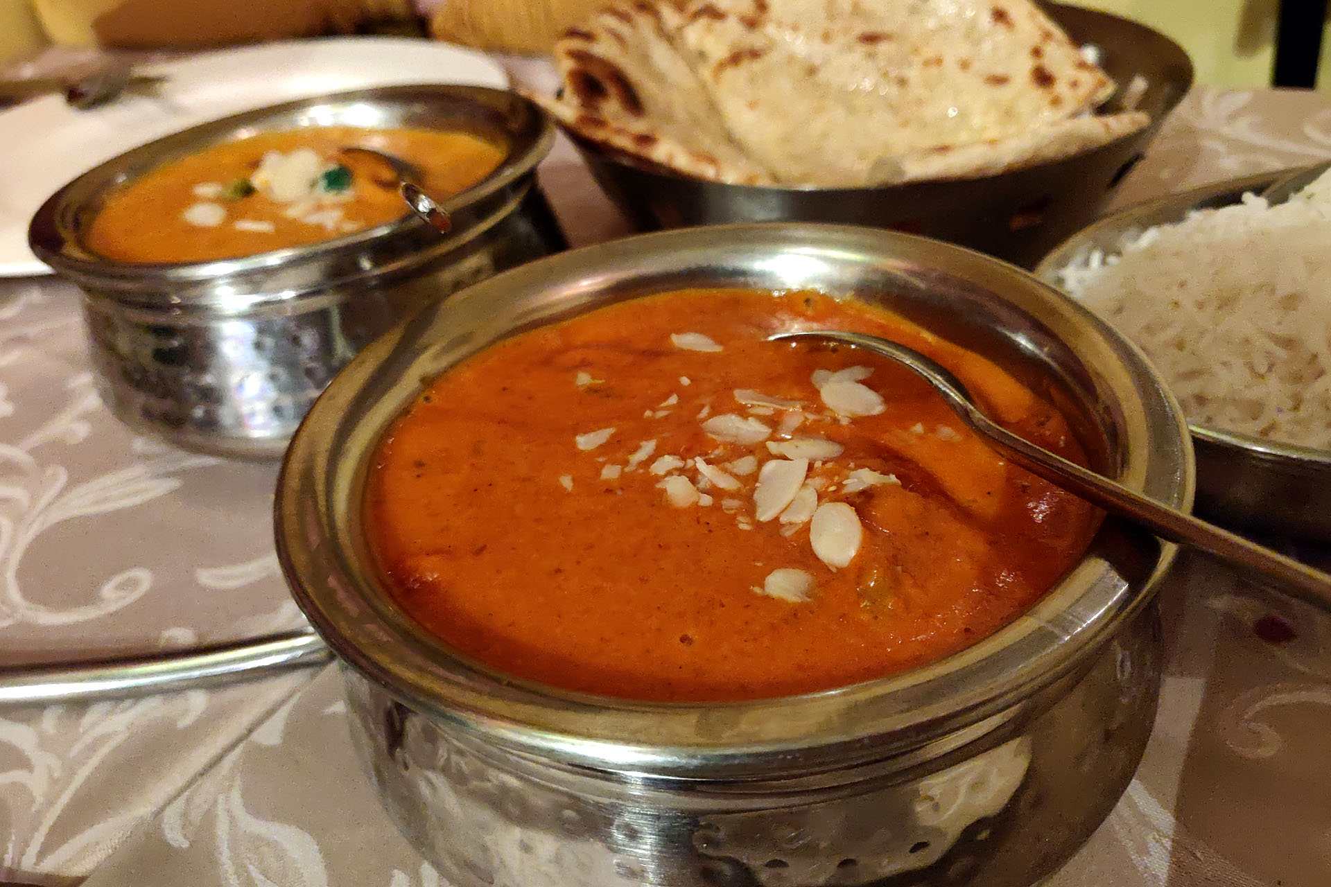 Muchas opciones en el restaurante indio Diwali 4 Diwali