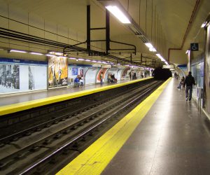 Metro Tribunal Madrid interior