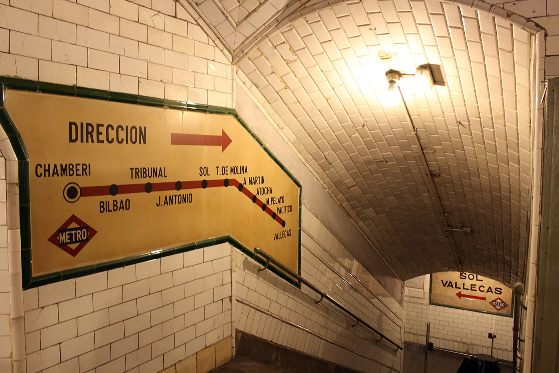 La Estación de Chamberí del Andén 0 de Metro 3 Estación fantasma de Chamberí