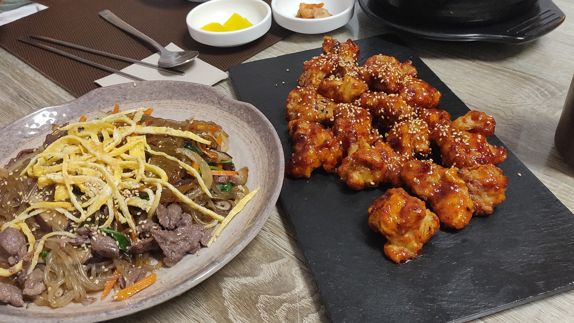 Bonjuk y bibimbap