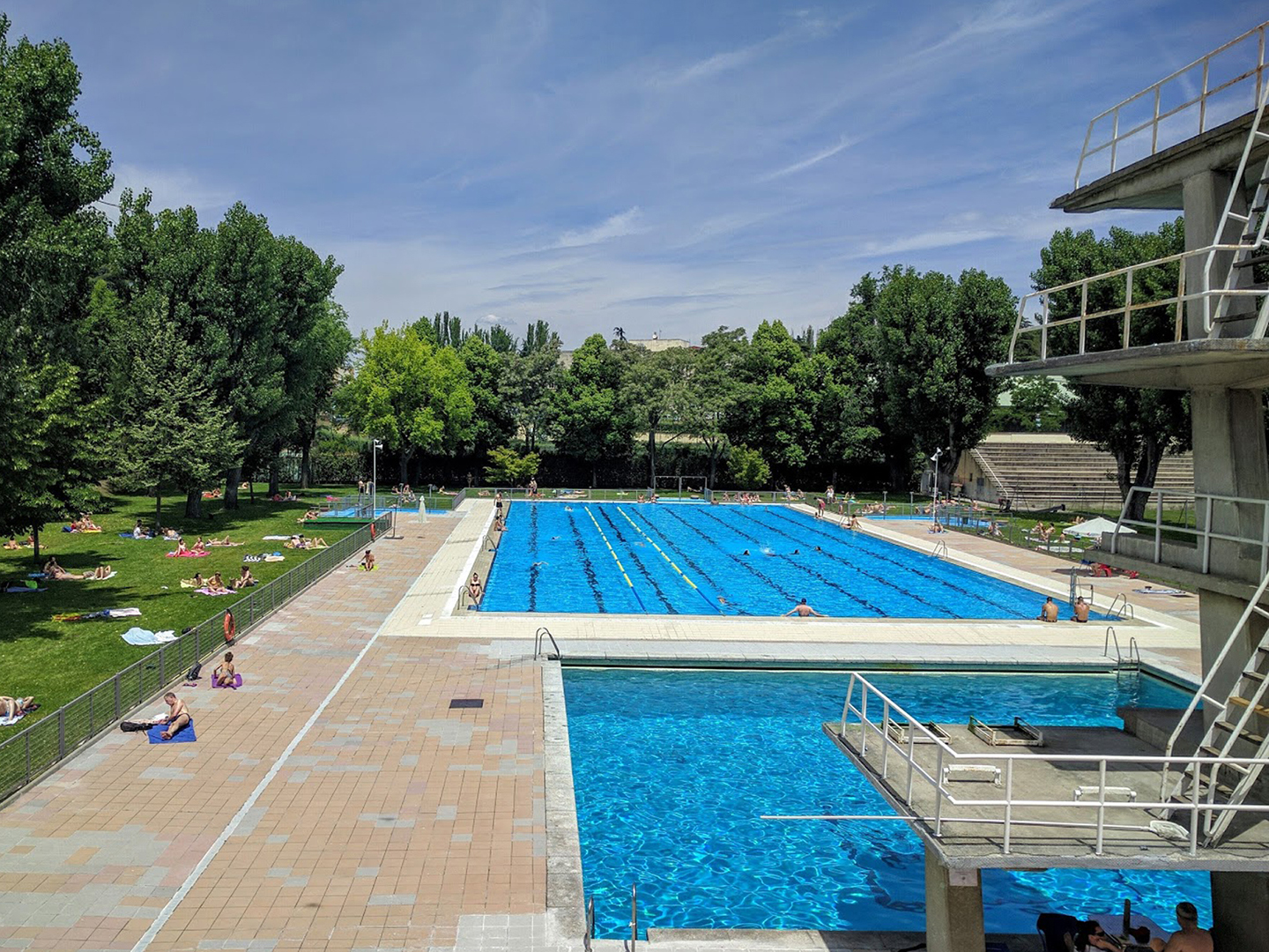 La piscina de verano de la Complutense